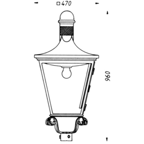 historic luminaire THL-100 Drawing