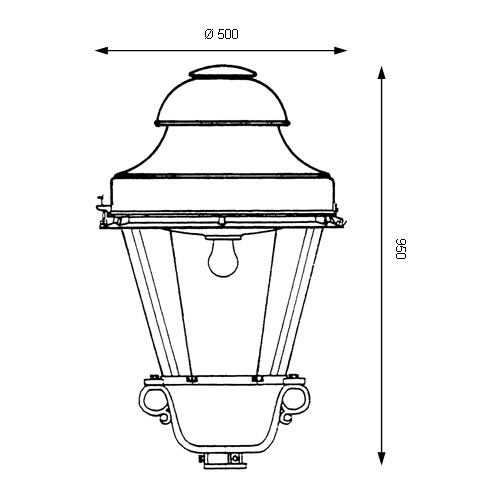 Historic luminaire thl-203 drawing