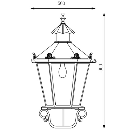 Historical luminaires thl-237 zeichnung