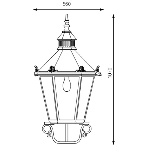 Historical luminaires thl-239 drawing