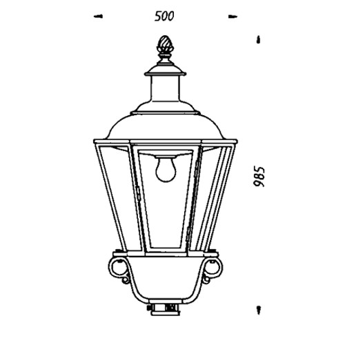 Historical luminaires  thl-240 drawing