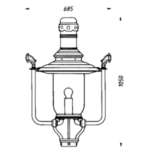 Historical luminaire thl-300 zeichnung