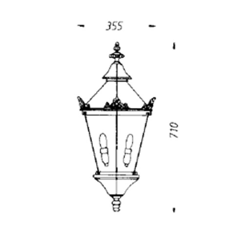 Wall luminaire THL-1203 dreawing